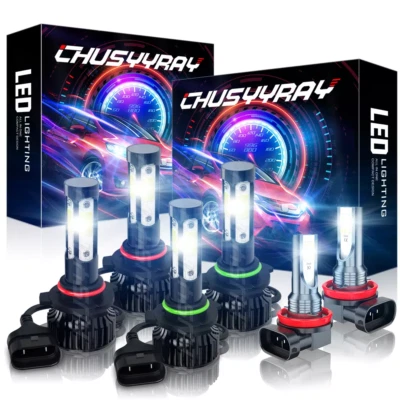 Combo de 6 faros LED + bombilla antiniebla para sedán de 4 puertas Honda Accord 2006-2012 Foto 1 de 4