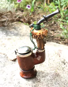 ancienne pipe marquée elsi bruyère rex ( un cerf une biche ) - Foto 1 di 5