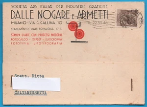 Dalle Nogare e Armetti Milano Anno 1954 FG cartolina vintage postcard MA1989 - Imagen 1 de 2