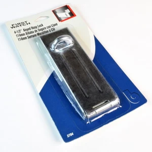#3704 Acero Safety Hasp 4,5" Cerradura de caja de herramientas para puerta de cobertizo (para usar con candado) - Imagen 1 de 4