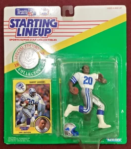 1991 STARTAUFSTELLUNG BARRY SANDERS mit Stahlmünze und Sammelkarte - LÖWEN - NM/M - Bild 1 von 6