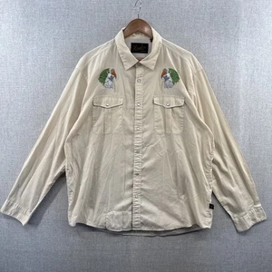 Howler Bros Gaucho Snap Shirt Mens XL PAIR OF KEETS Parakeet Long Sleeve RETIRED - Picture 1 of 16