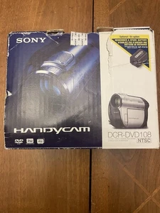 Sony Handycam DCR-DVD108 Camcorder Video Recorder Carl Ziess Lens,Pre-Owned - Picture 1 of 12