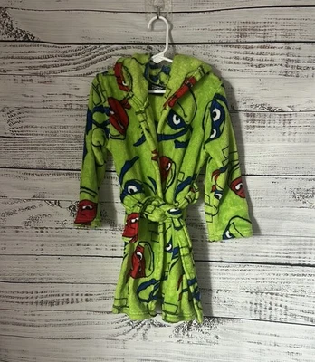 Kids Green Teenage Ninja Turtle robe size 4 - Image 1 of 2