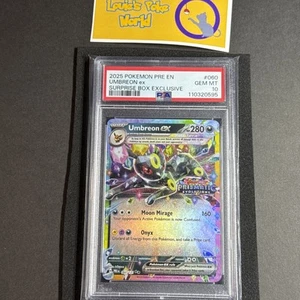 2025 Prismatic Evolution UMBREON Stamped - PSA 10 -Surprise Box Exclusive 60/131 - Picture 1 of 3