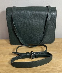 Hobbs London Crossbody Bag 100% Grained Soft Leather Olive Green Satchel Style - Picture 1 of 23