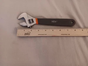 Nice HDX 8" Adjustable Wrench with Cushion Rubber Coated Handle - Picture 1 of 3
