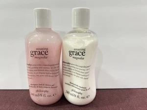 PHILOSOPHY AMAZING GRACE STRAFFENDE KÖRPEREMULSION & Shampoo Duschgel 8 flüssige Unzen NEU - Bild 1 von 3