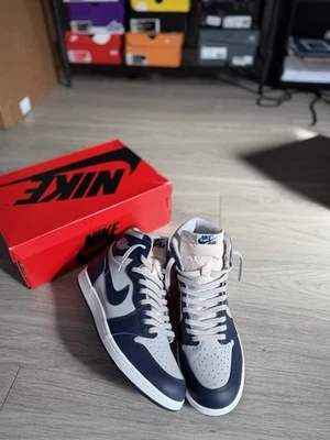 Talla 11 - Nike Air Jordan 1 Hi 85 Georgetown College Azul Marino BQ4422-400 PROBADO Foto 1 de 4