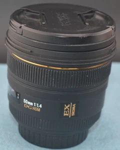 Sigma 50mm f/1.4 50mm f/1.4 DG HSM EX For Canon EF Mount - Picture 1 of 13
