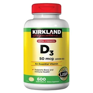 Kirkland Signature Calcium 600 mg. with Vitamin D3, 500 Tablets - Picture 1 of 3