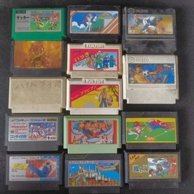 Wholesale lots of 14 Nintendo Famicom FC NES Game Cartridges set, Japan, AS-IS