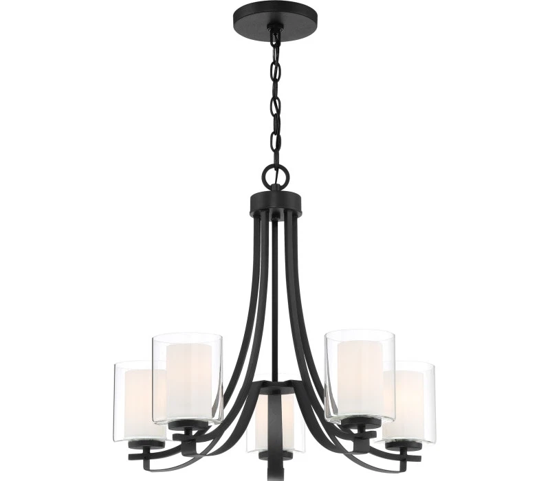 Minka Lavery Parsons Studio Chandelier, 5-Light 500 Total Watts, Sand Coal - Image 1 of 1
