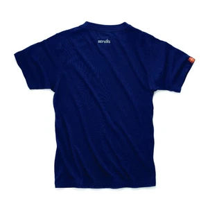 Scruffs Eco Worker Mens Navy Classic Short Sleeve Professional T-Shirt - Picture 1 of 3