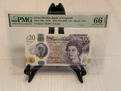 £20 2018 Great Britain, Bank of England Pick# 396a B416 PMG 66 EPQ Gem Uncir. - Image 1 of 4