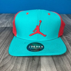 Jordan Snapback Mütze türkis aquamarinrot Jumpman Kappe 100 % Wolle Einheitsgröße - Bild 1 von 6