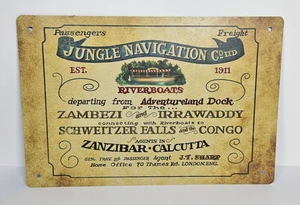 Disney Jungle Cruise Sign 12"x18" - Jungle Navigation Co - Picture 1 of 2