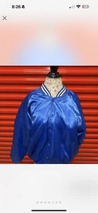 Ford Racing Black Satin Bomber 90s Varsity Jacket Mens Bridgeport Vtg XL Fits L - Picture 1 of 5