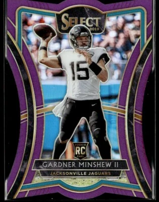 2019 Panini Select Purple Prizm Die-Cut Rookie Gardner Minshew II Rookie 69/75 - Image 1 of 2