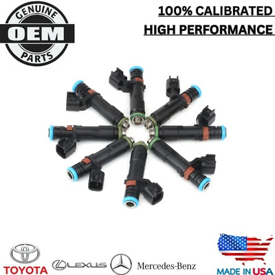 X8 NUEVOS INYECTORES DE COMBUSTIBLE OEM SIEMENS PARA 2005-2007 Ford F-250 Super Duty 6,0 L V8 Foto 1 de 4