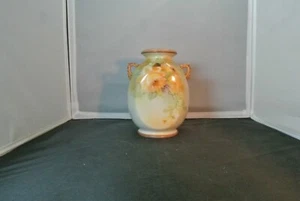 Nippon 6 5/8 inches Hand Painted Moriage Enamel Vase W/Yellow Rose - Picture 1 of 5
