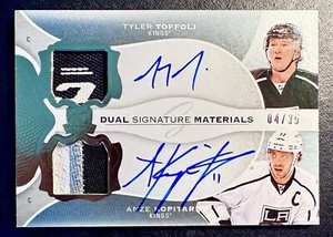 2016-17 UD The Cup KOPITAR/TOFFOLI Dual Signature Patches /35 3CLR - Picture 1 of 2