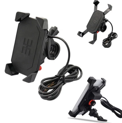 Cargador USB de montaje con soporte para teléfono celular para Kawasaki Vulcan VN 2000 800 900 1700 Foto 1 de 4
