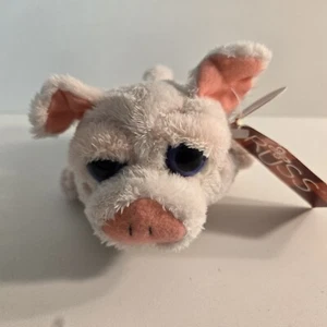 Russ Berrie Li'l Peepers Audrey das Schwein Sitzsack kleines Plüschtier 5 Zoll - Bild 1 von 7