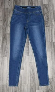 Old Navy Womens Size 4 Regular Rockstar Mid Rise Pull On Skinny Denim Blue Jeans - Picture 1 of 10