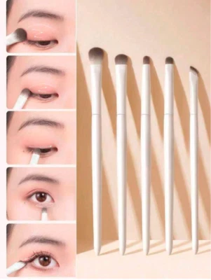 1/5 Eyebrow Brush Tinting Eye-shadow Pro Angled Cosmetic Eye Brow Brushes Set UK
