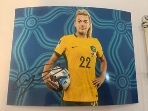 Charli Grant Signed 8x6 Photo With COA Australia Matildas 3 - Picture 1 of 1