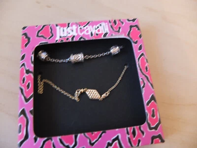 * Just Cavalli Linea pantera 2 x Armband in Gold & Silber NEU JCSE00033100BB - Bild 1 von 4