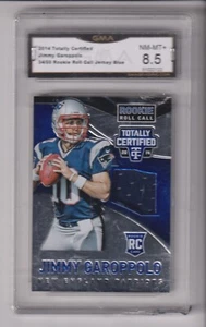 2014 TOTALLY CERTIFIED JERSEY JIMMY GAROPPOLO 34/50 WITH GMA 8.5 GRADE - - Picture 1 of 1