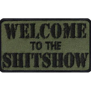 Biker Patch: Welcome to the SHITSHOW, Rockabilly Aufbügler Rocker Geschenk - Bild 1 von 5