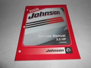 2006 GENUINE JOHNSON 3.5 HP 2-STROKE OUTBOARD REPAIR SERVICE MANUAL - Picture 1 of 2