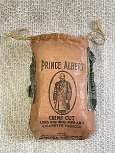Prince Albert Crimp Cut Pipe And Cigarette Cloth Bag - Picture 1 of 10