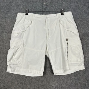 Ralph Lauren Cargo Shorts Mens Size W38 White Ripstop Utility Combat - Picture 1 of 12