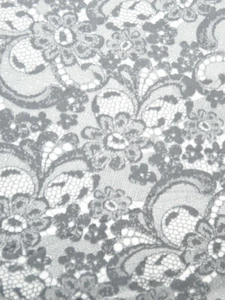 1 1/2 Velour Fabric Lace Look Floral Knit Dresses Tops Sweater   Bolt End  - Picture 1 of 2