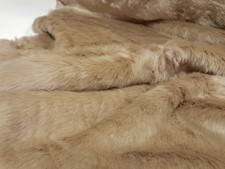 Webpelz Langhaar kuschelig Kunstfell Fell Stoff Gelb Deko Teppich Decke NB5314-1