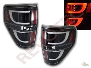 2009-2014 Ford F150 F-150 Pickup G2 Black LED Tube Tail Lights Lamps RH & LH - Picture 1 of 8