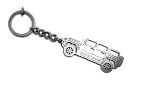 Car Keychain Fit Hummer EV SUV Stainless Steel Gift Key Ring SV Design - Picture 1 of 6