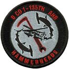 PATCH US ARMY D Co. 1-135th Assault Hélicoptère Battalion Hammerheads