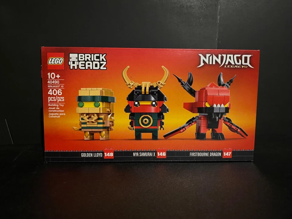 Lego Brickheadz Ninjago 10 Legacy Golden Lloyd Nya Firstbourne Dragon 40490 NUEVO Foto 1 de 2