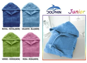 Bademantel Frottee Baby Mädchen Baby Kapuze 6-14 Jahre Baumwolle Mod.ACTIVE JR - Bild 1 von 7