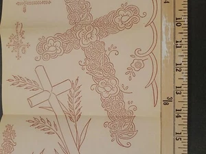 Vtg Christian Religious Wheat Transfer Patterns MCM Workbasket Iron On 1960s - Picture 1 of 6