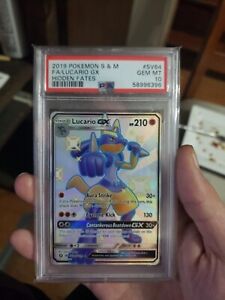 Lucario GX SV64/SV94 SHINY FULL ART SECRET ULTRA RARE Pokemon SM Hidden  Fates