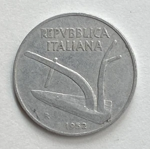 1952 Italy 10 Lire - Free Shipping #2 - Picture 1 of 2