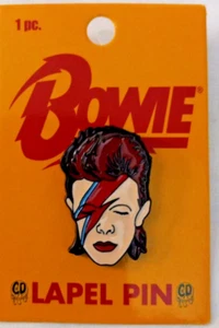 David Bowie Ziggy Stardust Lapel Pin Limited 1. 1/4" x 1/4" Metal - Picture 1 of 4