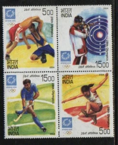 INDIEN 2004 Athen Olympische Spiele Wrestling Leichtathletik Hockey Schießsport - Picture 1 of 2