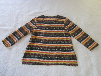 Женский топ Madewell Broadway & Broome размер S шелковая полоса с принтом стиль 33870 - Изображение 1 из 4